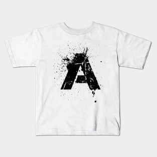 A Lettering Initials Name or first given name Alphabet Kids T-Shirt